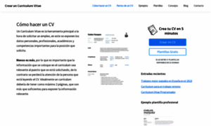 Crearuncurriculum.com thumbnail