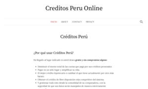 Creditosperu.com.pe thumbnail