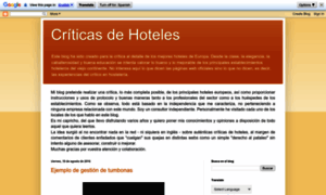 Criticasdehoteles.blogspot.com thumbnail