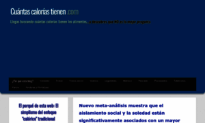 Cuantascaloriastienen.com thumbnail