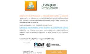 Cuidatuvoto.org.ar thumbnail