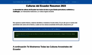 Culturasdelecuador.com thumbnail