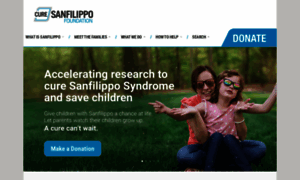 Curesanfilippofoundation.org thumbnail