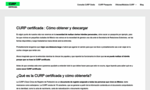 Curpcertificada.mx thumbnail