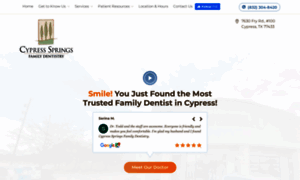 Cypressspringsdental.com thumbnail