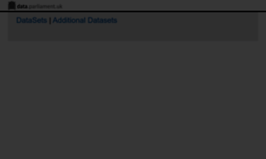 Data.parliament.uk thumbnail