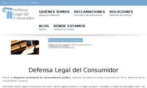 Defensalegaldelconsumidor.es thumbnail