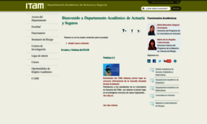 Departamentodeactuaria.itam.mx thumbnail