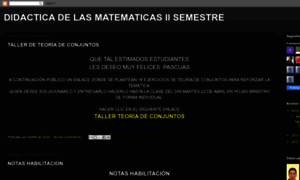 Didacticadelasmatematicasiisemestre.blogspot.com thumbnail