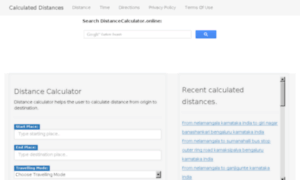 Distancecalculator.online thumbnail