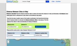 Distancefromto.net thumbnail