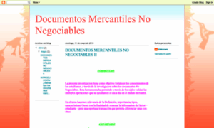 Documentosmercantilesnonegociables.blogspot.com thumbnail