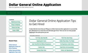 Dollargeneralonlineapplication.com thumbnail