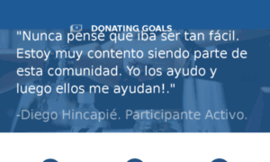 Donatinggoals.com thumbnail