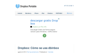 Dropboxportable.com thumbnail