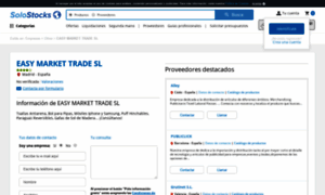 Easy-market-trade-s-l.solostocks.com thumbnail