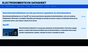 Electrodomesticosdatasheet.com thumbnail