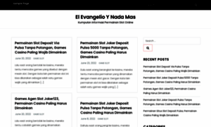 Elevangelioynadamas.com thumbnail