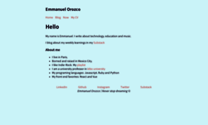 Emmanuelorozco.com thumbnail