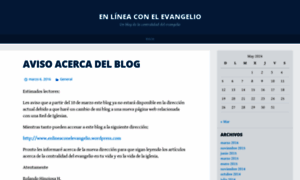 Enlineaconelevangelio.wordpress.com thumbnail