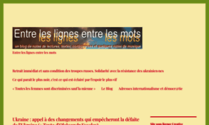 Entreleslignesentrelesmots.wordpress.com thumbnail