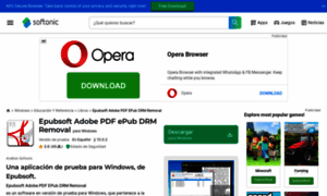 Epubsoft-adobe-pdf-epub-drm-removal.softonic.com thumbnail