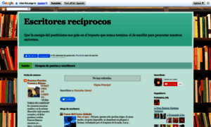 Escritoresreciprocos.blogspot.com.es thumbnail