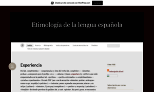 Etimologia.wordpress.com thumbnail