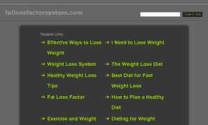 Fatlossfactorsystem.com thumbnail