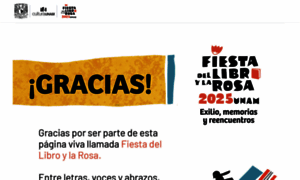 Fiestadellibroylarosa.unam.mx thumbnail