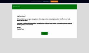 Fiverr-employees-survey.questionpro.com thumbnail