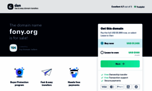Fony.org thumbnail