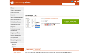 Footiefox.programasgratis.es thumbnail