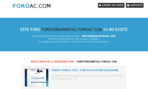 Foreverkarneval.foroac.com thumbnail