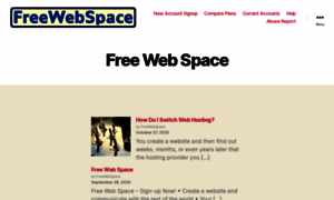 Freewebspace.com thumbnail