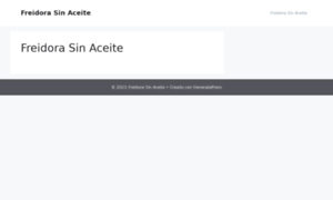 Freidorasinaceite.org thumbnail
