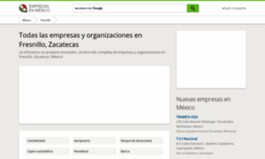 Fresnillo-zacatecas.empresasenmexico.net thumbnail