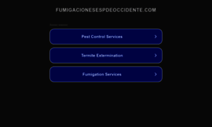 Fumigacionesespdeoccidente.com thumbnail