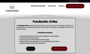 Fundacionorfeo.com thumbnail