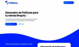 Generarpoliticasshopify.com thumbnail