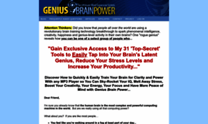 Geniusbrainpower.com thumbnail