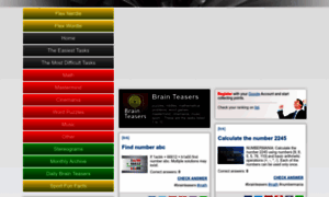 Geniusbrainteasers.com thumbnail