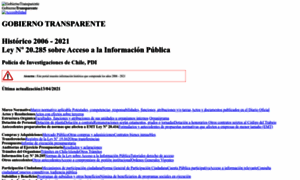 Gobiernotransparente.investigaciones.cl thumbnail
