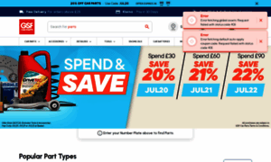 Gsfcarparts.com thumbnail