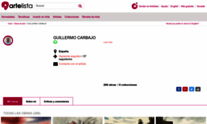 Guillermo-carbajo.artelista.com thumbnail