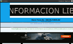 Hacer.foros.bz thumbnail