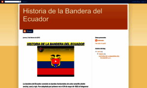 Historiadelabanderadelecuador.blogspot.com thumbnail