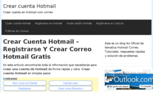 Hotmailcrearcuenta.mx thumbnail