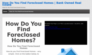 Howdoyoufindforeclosedhomes.com thumbnail