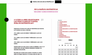 Ieslabasilicamatematicas.wordpress.com thumbnail